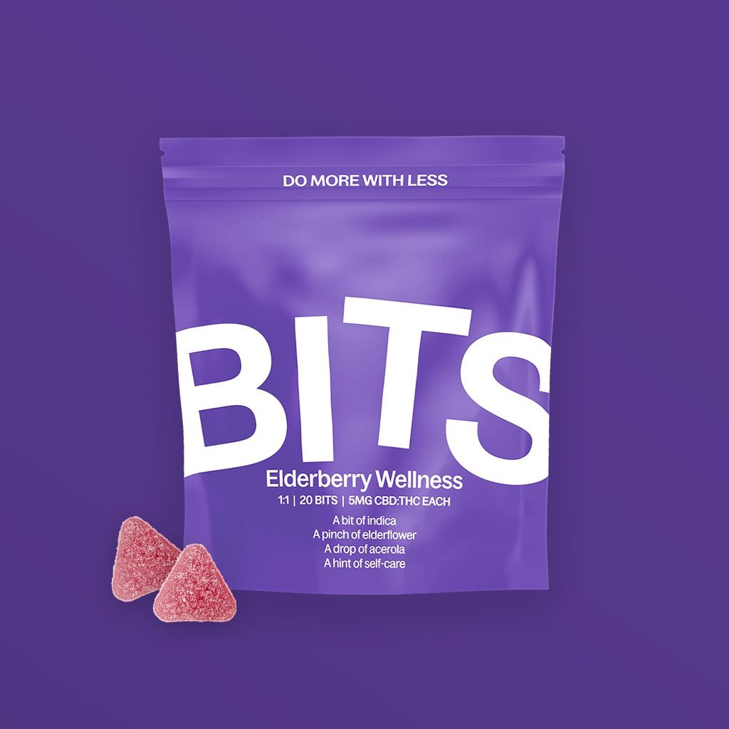 Bits Elderberry Wellness 1:1 THC/ CBD Gummies 20pk 100mg