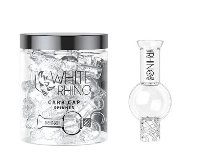 Spinner Carb Cap White Rhino