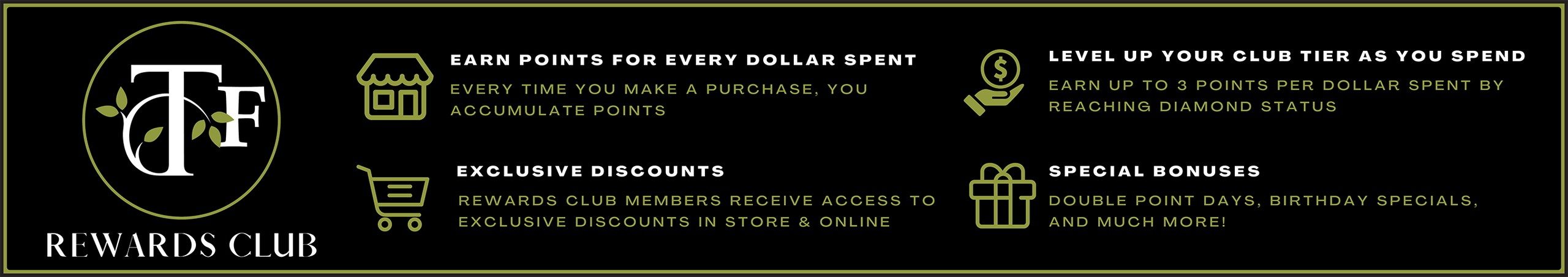 Cannabis Promo, Cannabis Sales, Cannabis Discounts, Cannabis on Sale, TF Rewards Club