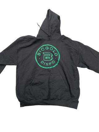 ~ Black & Green Hoodie BioGold