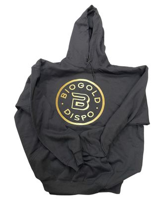 ~ Black & Gold Hoodie BioGold