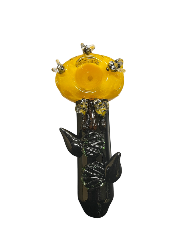 ~ 5" Glass Beehive Pipe Cannatron