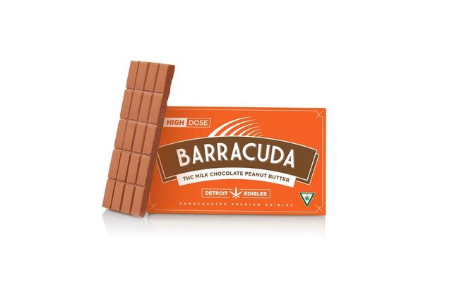 ~ Barracuda Bar ~ Milk Peanut Butter Detroit Edibles