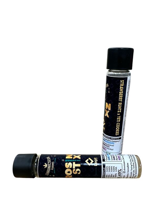 ~ Rosin Stix ~ Strawberry Runtz X Yeti Cookie Chronicseur Farms