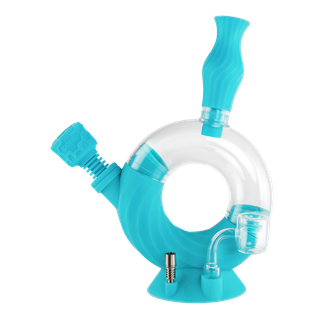 ~ Ozone Silicone Water Pipe And Dab Straw Ooze