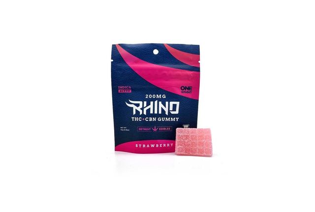 Rhino ~ Strawberry ~ THC:CBN Detroit Edibles