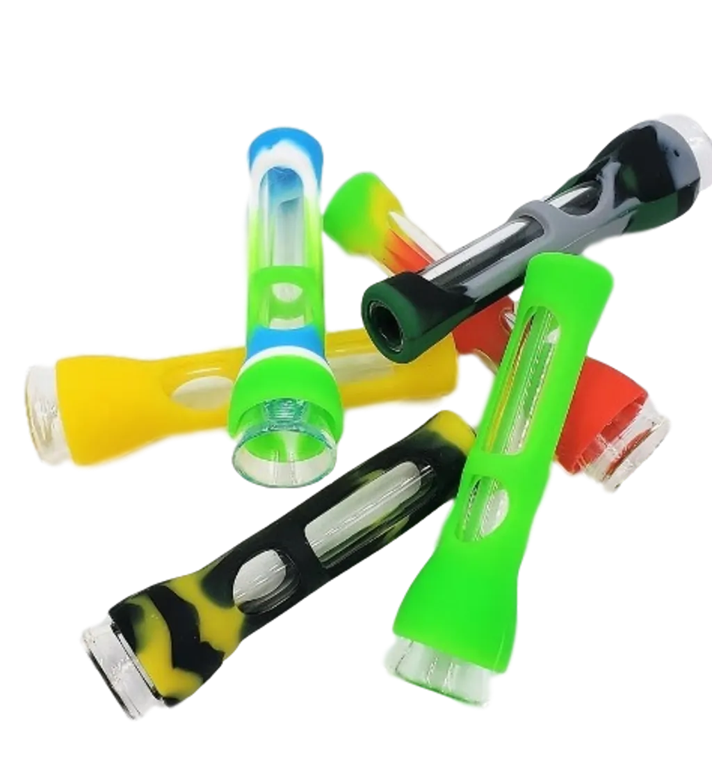 3.5" Glass Chillum W/Silicone Cover