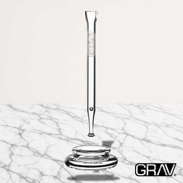 Quartz Vape straw w/ dab dish GRAV