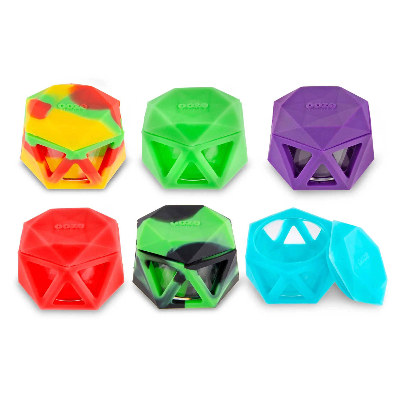 Geode Silicone & Glass Container Ooze