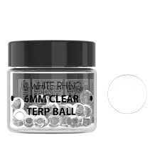 White Rhino ~ 6mm Clear Terp Balls 