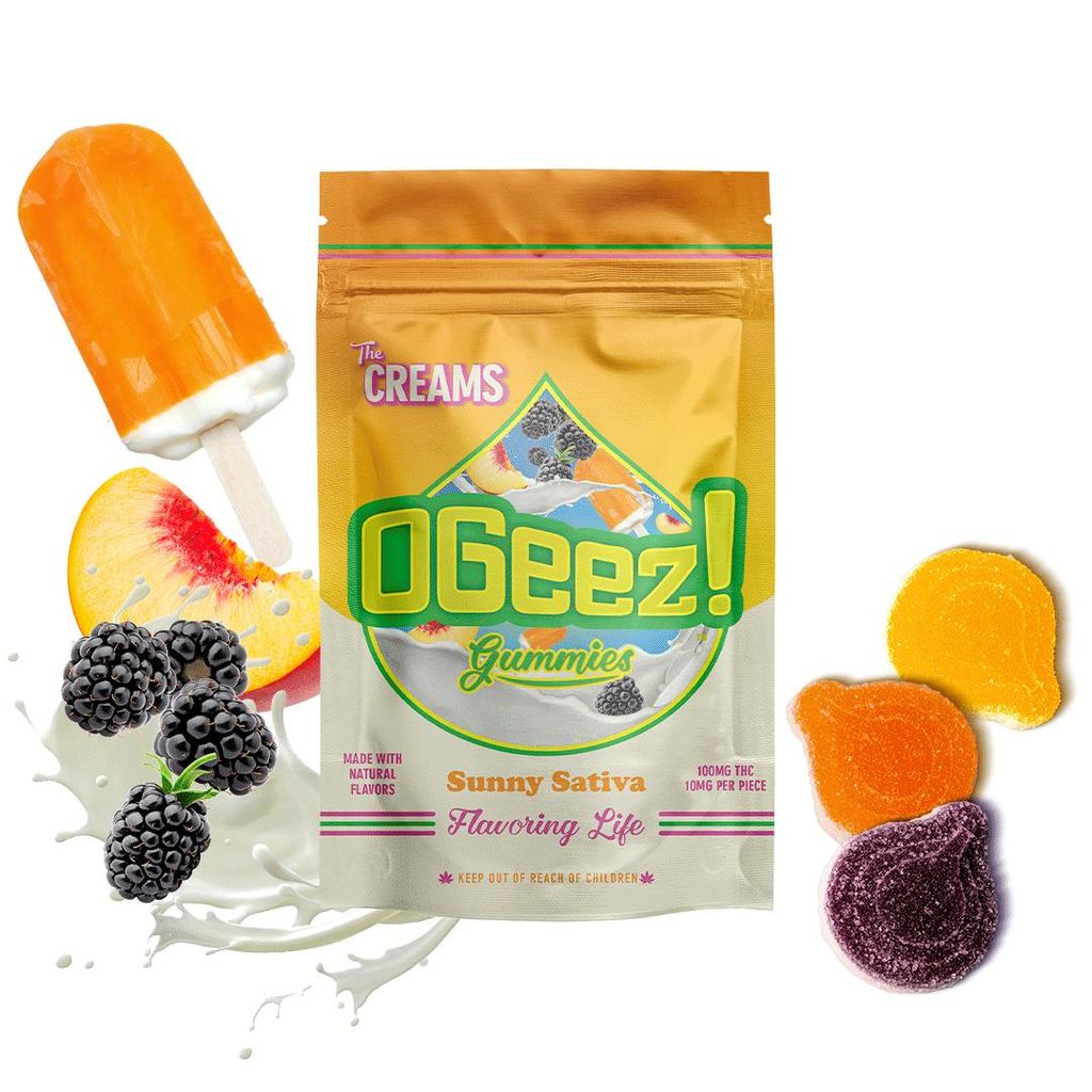 OGeez The Creams Sunny Sativa Gummies 100mg
