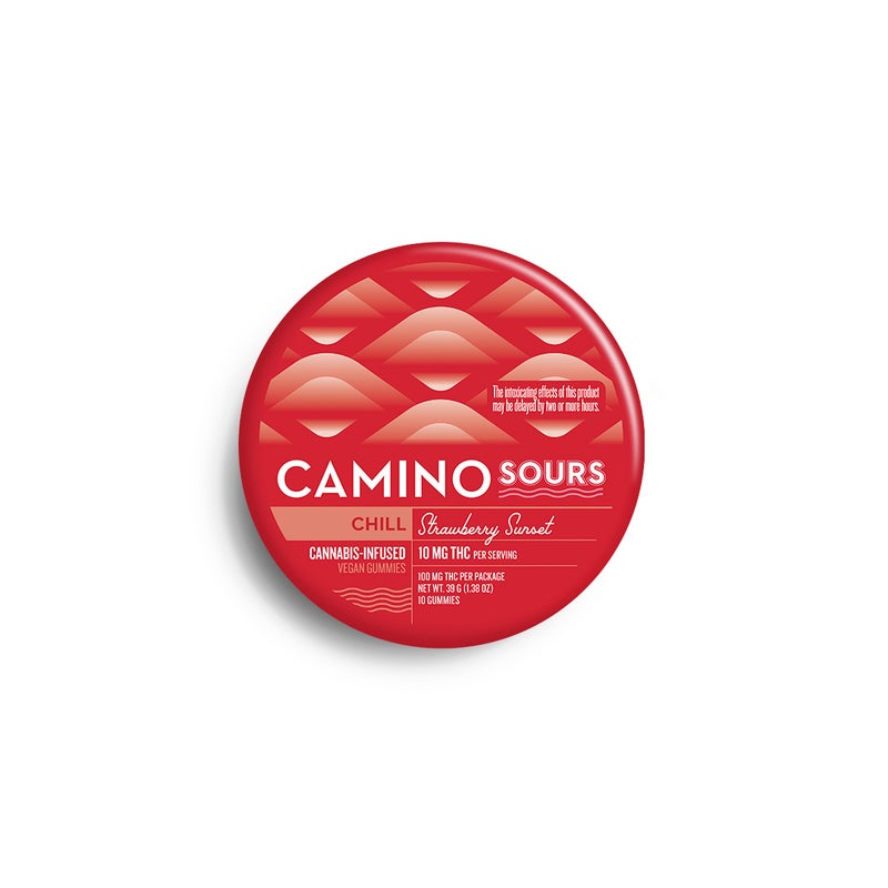 Camino Sours Strawberry Sunset | Chill | THC Gummies 100mg 10pk