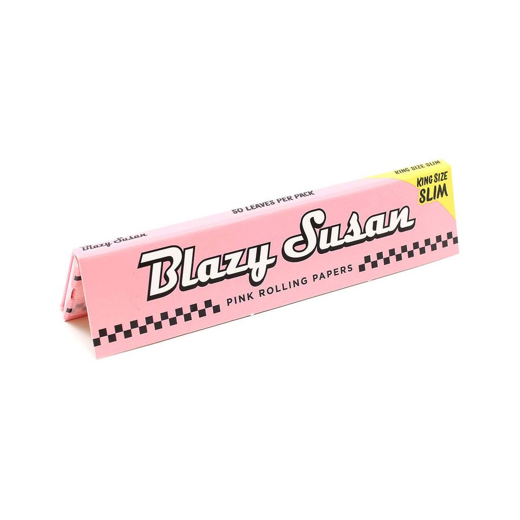 Blazy Susan Blazy Susan Pink Rolling Paper King Slim Each