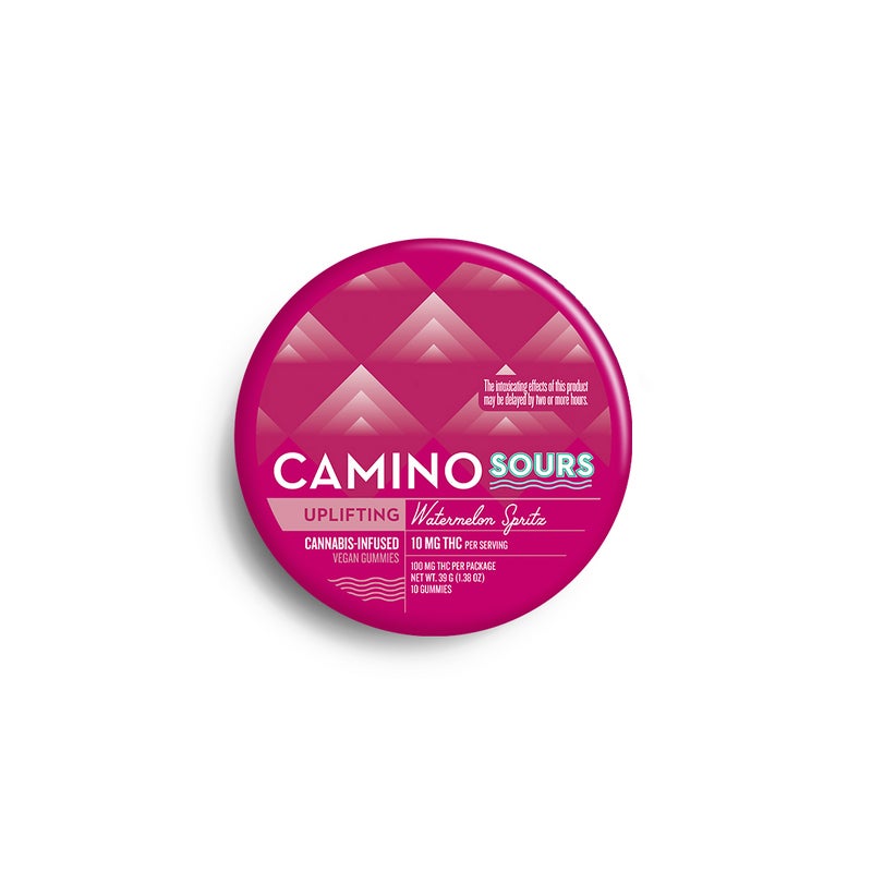 Camino Sours Watermelon Spritz | Uplifting | THC Gummies 100mg 10pk