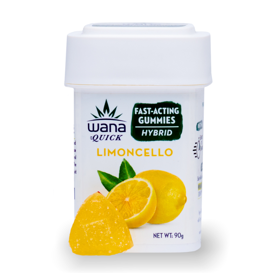 Wana Quick-Acting Limoncello Gummies 100mg 10pk
