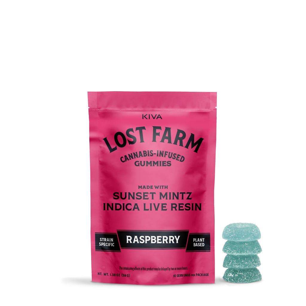 Lost Farm Sunset Mintz | Raspberry Gummies 100mg