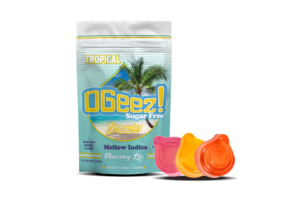 OGeez Tropical Mellow Indica (Sugar Free) Gummies 10mg