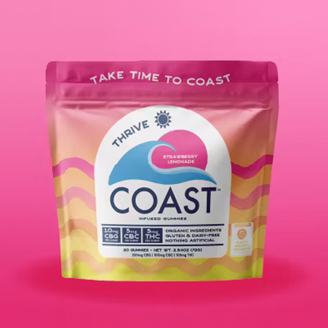 Thrive I Strawberry Lemonade I 2:1:1 CBG:CBC:THC Coast Cannabis Co™