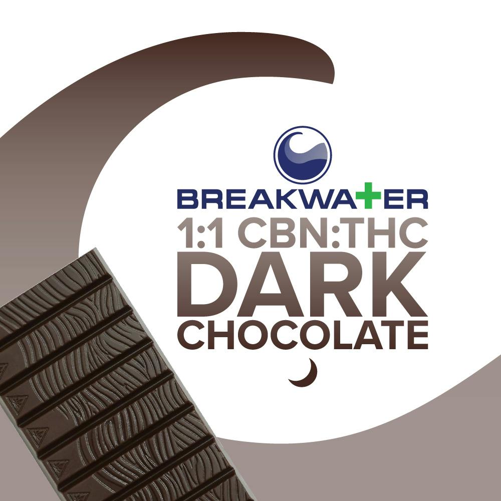 Chocolate Bar: 1:1 CBN:THC Dark Chocolate