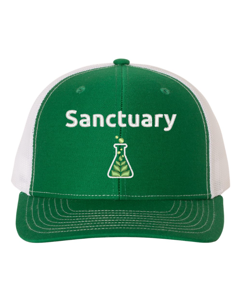 Hat - Sanctuary Beaker Green/White Trucker