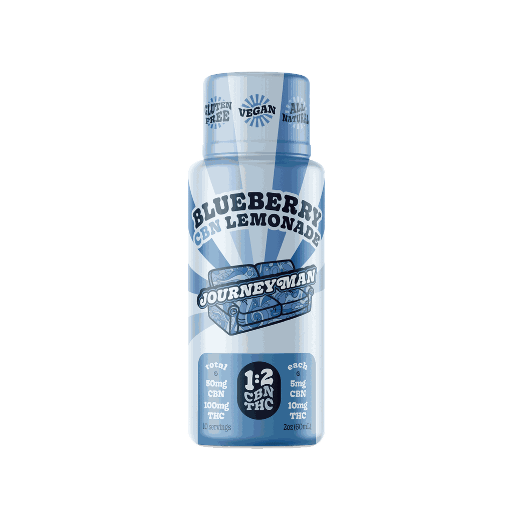 Buy Blueberry Lemonade 1:2 CBN:THC Syrup 100mg Drinks / Mixtures