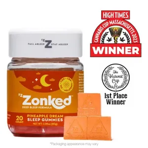Pineapple Dream Zzzonked Sleepy Gummies Nova Farms