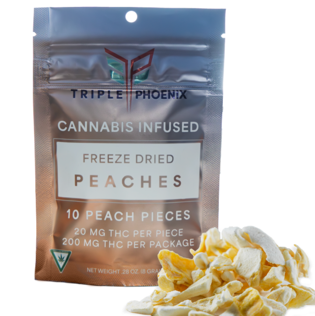 Freeze Dried Peaches Triple Phoenix Wellness