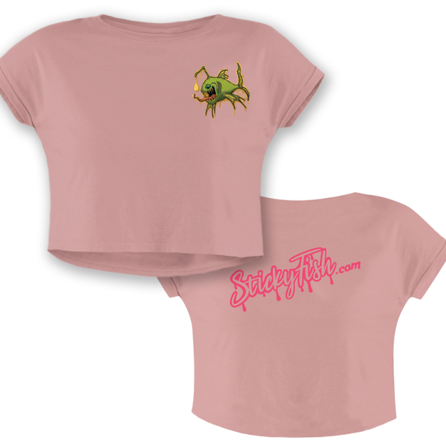 Sticky Fish Crop Top (Pink) Higher Breed