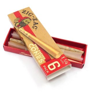 Unbleached 1 1/4 6pk Zig Zag