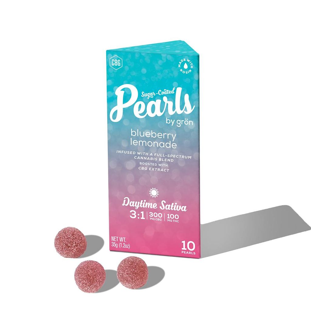 Gron Blueberry Lemonade 3:1 CBG:THC "Daytime Sativa" Pearls 10 Pack | 100mg