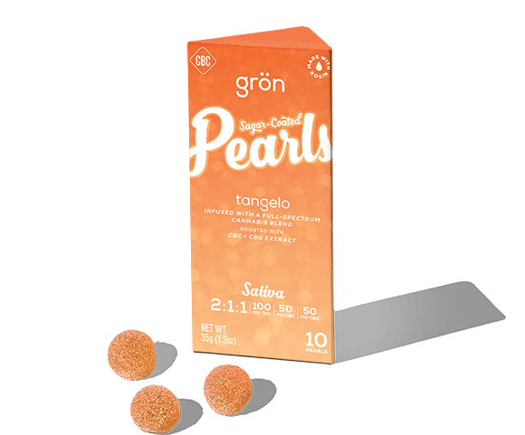 Gron Tangelo 2:1:1 THC:CBC:CBG "Sativa" Pearls 10 Pack | 100mg
