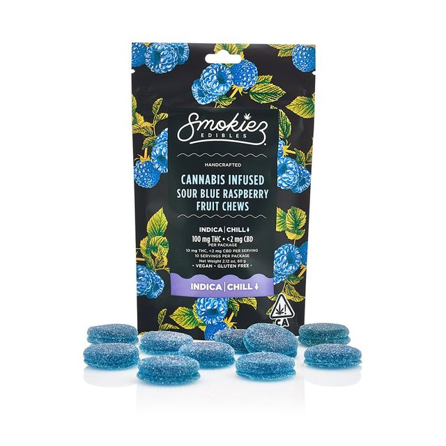 Sour Blue Raspberry Smokiez