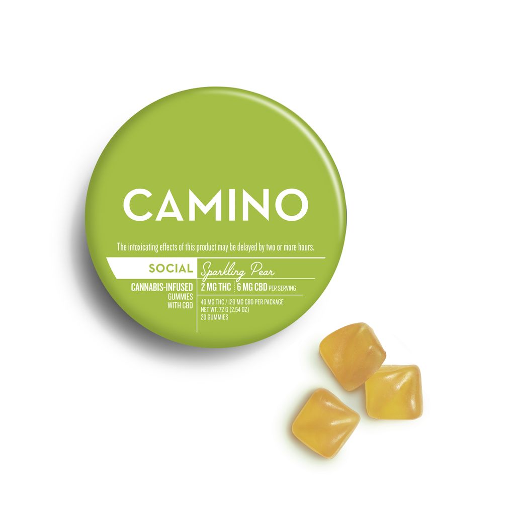 Camino Sparkling Pear 2:6 THC:CBD 20 Pack | 100mg