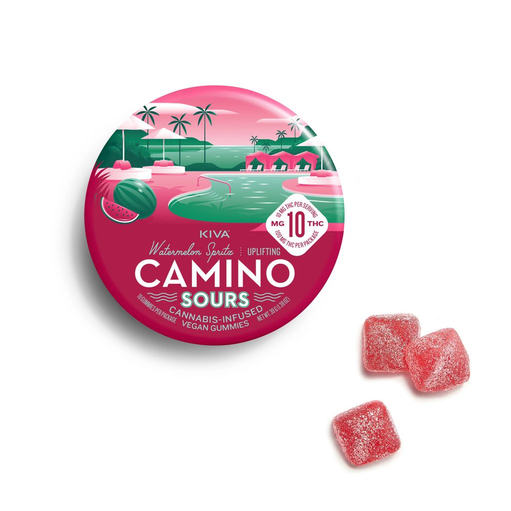 Camino Sours Watermelon Spritz Gummies 10 Pack | 100mg
