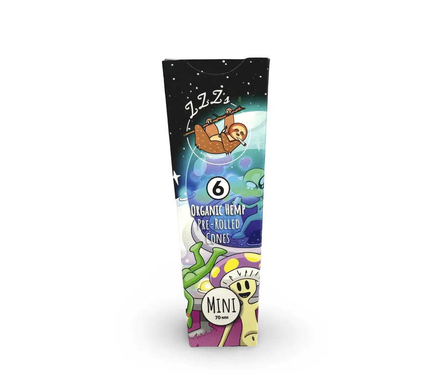 Zzz'S Rolling Paper Co. "Intergalactic Trip" Mini Cones 8 Pack