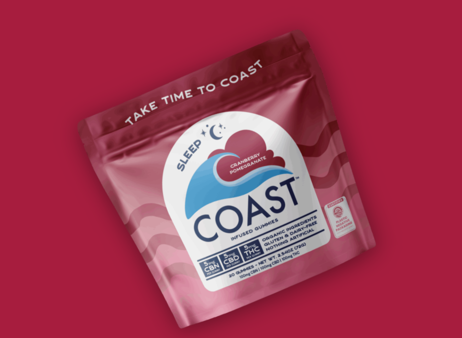 Coast Cranberry Pomegranate "Sleep" 1:1:1 THC:CBN:CBD Gummies 5mg | 20 pack