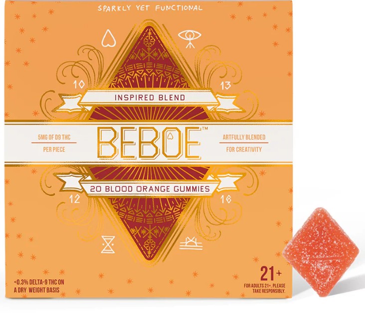 Beboe Inspired Blood Orange Gummies 20 Pack | 100mg