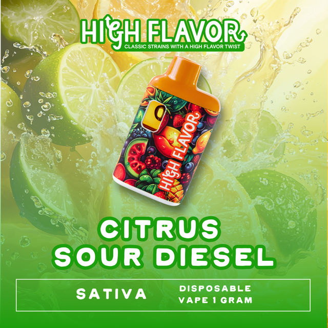 Citrus Sour Diesel Vape High Flavor