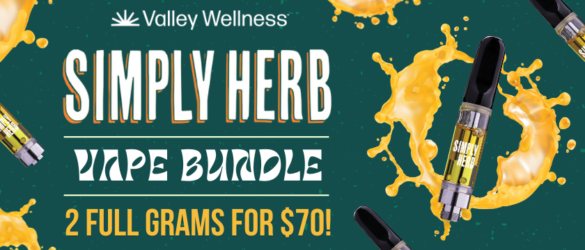 Discounts and Best Deals for cannabis products online | Simply Herb Vapes 2  for $70 | Valley Wellness Raritan | Raritan