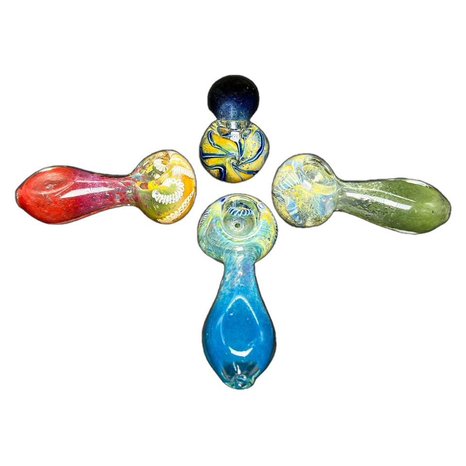 3'' Twisting Color Frit Glass