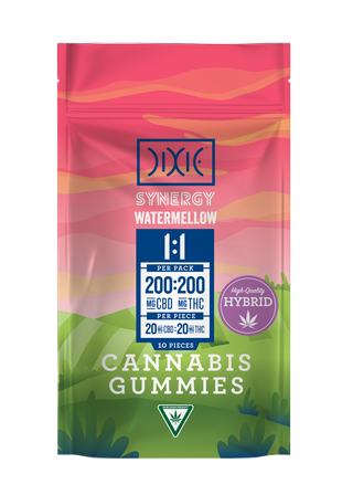 Watermellow Synergy 1:1 CBD:THC Dixie