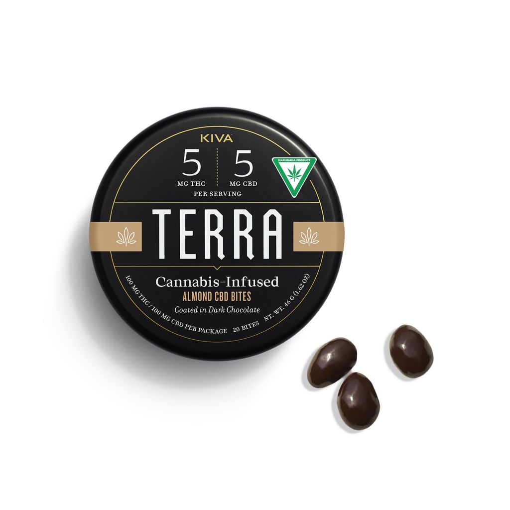 THC:CBD Dark Chocolate Covered Almond