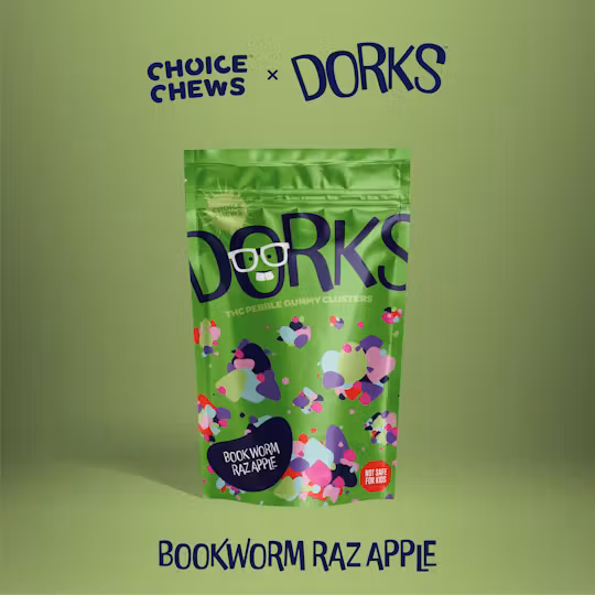 Book Worm Raz Apple  Dorks by Choice Chews