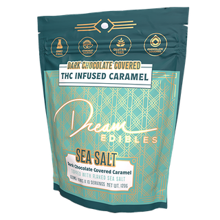 Dark Chocolate Covered Sea Salt Caramel Dream Edibles