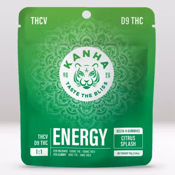Fast-Acting Nano Energy Citrus Splash 10ct Gummies KANHA