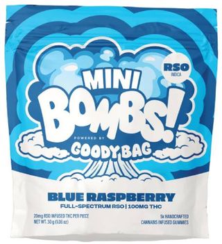 Blue Raspberry Mini Bomb Goody Bag Blue Raspberry Mini Bomb Goody Bag