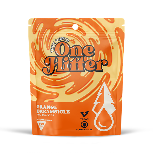Buy Vegan Orange Dreamsicle One Hitter 200mg Distillate Gummies