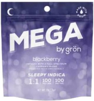 Blackberry 1:1 CBN:THC Mega Gron