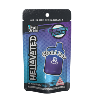 Blueberry Dream Cloud Bar 1G Disposable Hellavated 