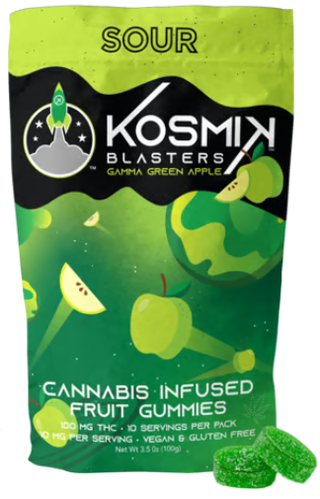 Sour Blaster - Gamma Green Apple KOSMIK BRANDS